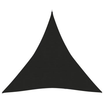 vidaXL Pânză parasolar, negru, 4,5x4,5x4,5 m, HDPE, 160 g/m²