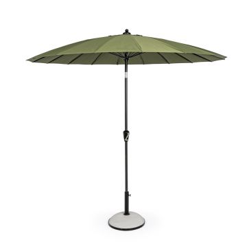 Umbrela pentru gradina / terasa, Atlanta, Bizzotto, Ø 270 cm, stalp Ø 38 mm, aluminiu, verde oliv