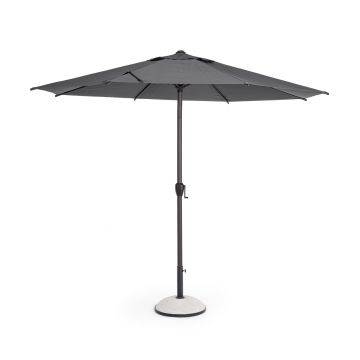 Umbrela pentru gradina / terasa Rio, Bizzotto, Ø 300 cm, stalp Ø 48 mm, otel/poliester, gri inchis