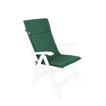 Perna pentru scaun de gradina cu spatar inalt Poly180, Bizzotto, 50 x 120 cm, poliester impermeabil, verde inchis