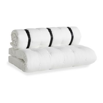 Canapea extensibilă potrivită pentru exterior Karup Design Design OUT™ Buckle Up White, alb