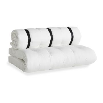 Canapea extensibilă adecvată pentru exterior Karup Design Design OUT™ Buckle Up White, alb