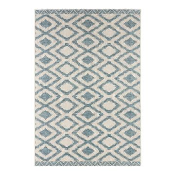 Covor adecvat pentru exterior NORTHRUGS Kalora, 180 x 280 cm, albastru - crem