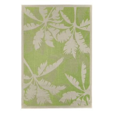 Covor adecvat pentru exterior Floorita Palms Green, 135 x 190 cm, verde - bej