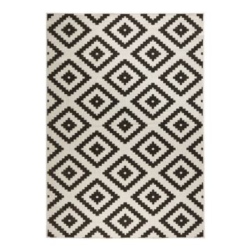 Covor adecvat pentru exterior NORTHRUGS Malta, 200 x 290 cm, negru - crem