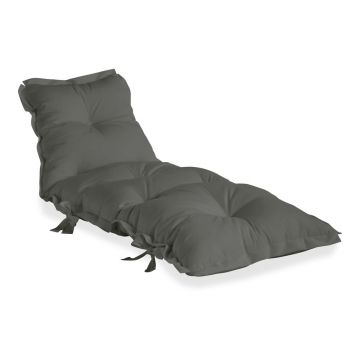 Futon extensibil adecvat pentru exterior Karup Design OUT™ Sit&Sleep Dark Grey, gri închis