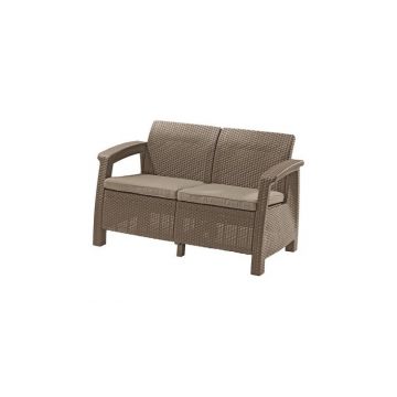 Canapea de gradina CORFU II LOVE SEAT Cappuccino