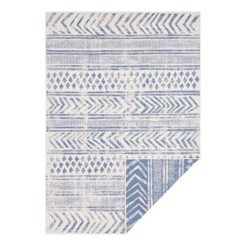 Covor adecvat pentru exterior NORTHRUGS Biri, 200 x 290 cm, albastru-crem