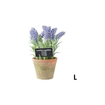 Lavanda decorativa, de plastic, in ghiveci, L