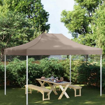 vidaXL Acoperiș pentru cort de petrecere, gri taupe, 4 x 3 m, 270 g/m²