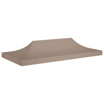 vidaXL Acoperiș pentru cort de petrecere, gri taupe, 6 x 3 m, 270 g/m²