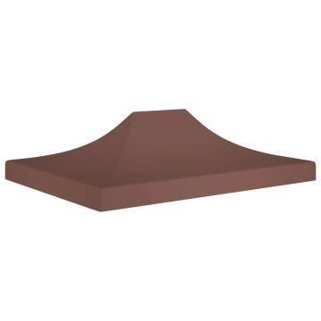 vidaXL Acoperiș pentru cort de petrecere, maro, 4 x 3 m, 270 g/m²