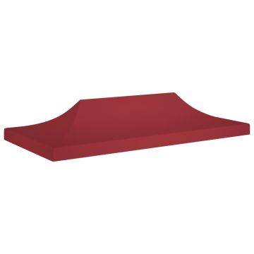 vidaXL Acoperiș pentru cort de petrecere, vișiniu, 6 x 3 m, 270 g/m²