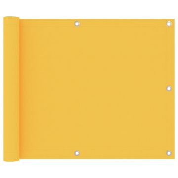 vidaXL Paravan de balcon, galben, 75 x 600 cm, țesătură oxford