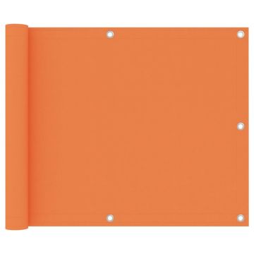 vidaXL Paravan de balcon, portocaliu, 75 x 500 cm, țesătură oxford