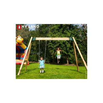 Cadru leagan dublu din lemn Hy-Land Swing Class fara leagane