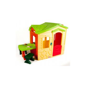 Casuta picnic cu terasa colores Little Tikes