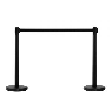 Coloane separeu HOMCOM, otel inox, Ф32x90cm, negru | Aosom Romania