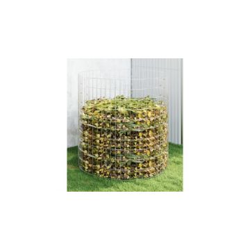 Compostor de gradina, Ø100x100 cm, otel galvanizat