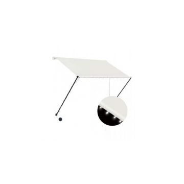 Copertina retractabila cu led, crem, 200 x 150 cm