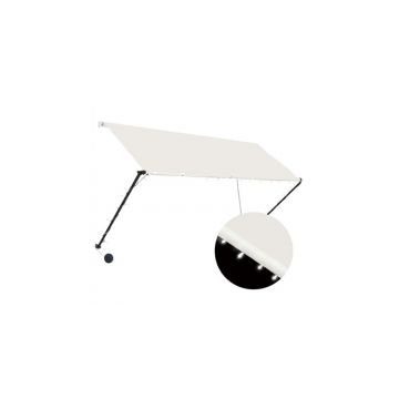 Copertina retractabila cu led, crem, 250 x 150 cm