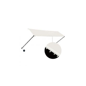 Copertina retractabila cu led, crem, 350 x 150 cm