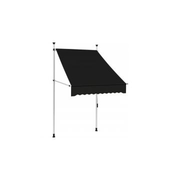 Copertina retractabila manual, antracit, 100 cm