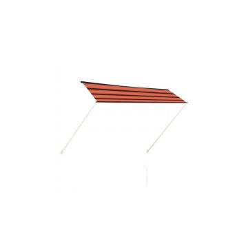 Copertina retractabila, portocaliu si maro, 300 x 150 cm