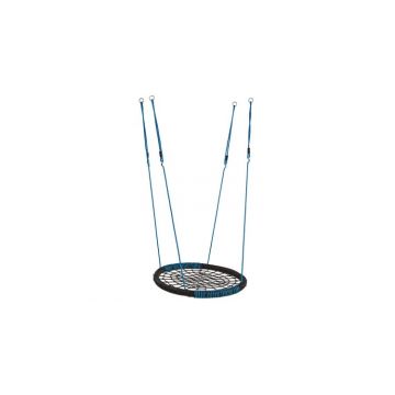 Leagan cuib oval PP negru albastru