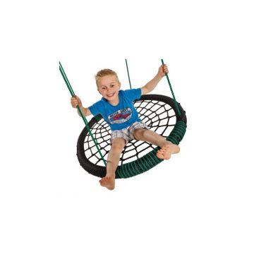 Leagan cuib oval PP negru verde
