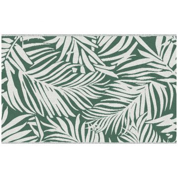 Outsunny Covor de Exterior pentru Balcon și Terasă, Rezistent la Raze UV, 152x243 cm, Verde și Alb | Aosom Romania Outsunny Covor de Exterior pentru Balcon și Terasă, Rezistent la Raze UV, 152x243 cm, Verde și Alb | Aosom Romania