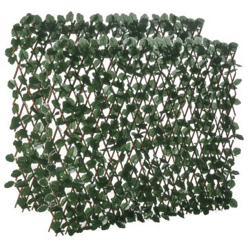 Outsunny Gard Artificial Extensibil cu 2 Secțiuni din Poliester și Ratan, 200x100 cm, Verde | Aosom Romania