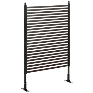 Outsunny Gard Modular Autoportant pentru Grădină din Oțel, 93x22x150 cm, Maro | Aosom Romania