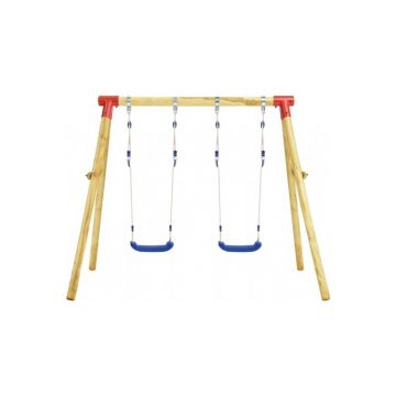 Set de leagane din lemn de pin,