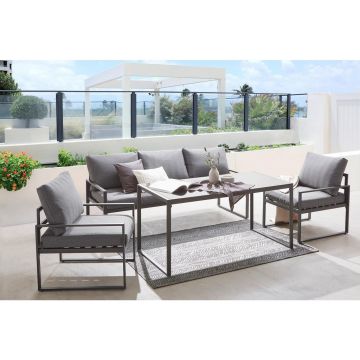 SET DINING LOUNGE 4 piese  317/67/139 cm SET DINING LOUNGE 4 piese  317/67/139 cm