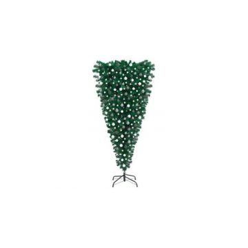 Set pom Craciun artificial inversat LED-uri&globuri, 240 cm
