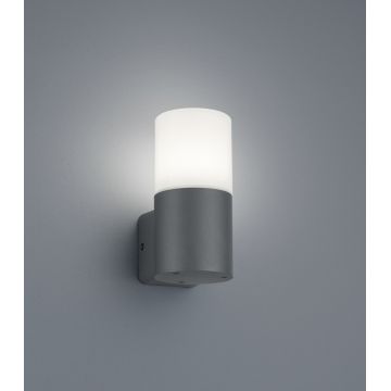 Aplica de perete pentru exterior Hoosic, TRIO, 8.5x11.8x17.5 cm, 28W, 1x E27, aluminiu, antracit