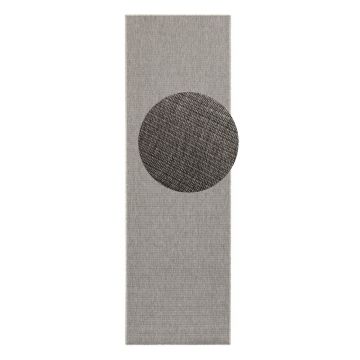 Covor tip traversă pentru interior și exterior gri 80x350 cm Nature – Hanse Home