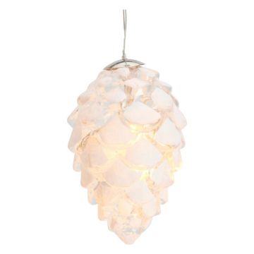 Decorațiune luminoasă de Crăciun albă suspendată ø 5 cm Celina – Sirius