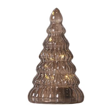Decorațiune luminoasă maro închis cu baterii ø 6,5 cm Lucy Tree – Sirius