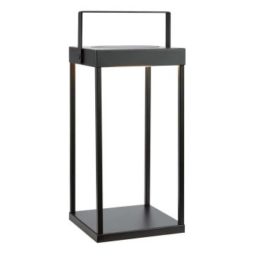 Felinar cu LED negru solar/cu USB (înălțime 42 cm) pentru exterior Pure – Markslöjd