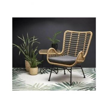 Fotoliu fix Ikaro, cu structură rezistentă și design simplu, dimensiune standard, culoare la alegere