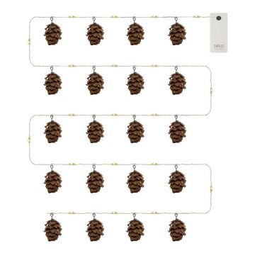 Ghirlandă luminoasă cu 20 de becuri lungime 200 cm Molly – Sirius