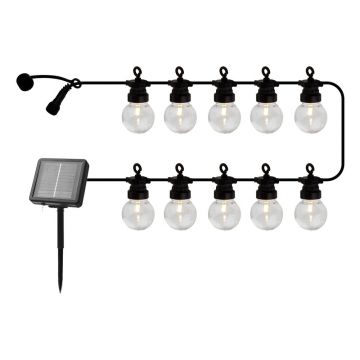Ghirlandă luminoasă număr becuri 10 buc. solară lungime 300 cm Lucas Clear – Sirius