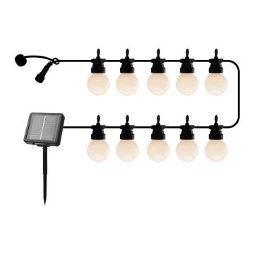 Ghirlandă luminoasă număr becuri 10 buc. solară lungime 300 cm Lucas Matte – Sirius