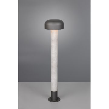 Lampadar de exterior Fraser, TRIO, 19x84.5 cm, 10W, 1x E27, aluminiu, gri