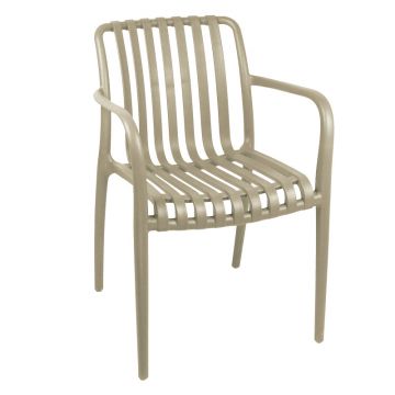 Scaun exterior  Zoi pp  Crem 58x54x80cm