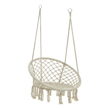 Scaun hamac Eventful  rope bej 82x82x133cm