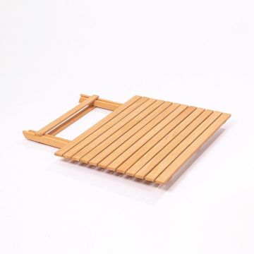 Set mobilier de gradina 3 piese, Meya Dekor, My003A, Lemn de fag, Natural / Crema Set mobilier de gradina 3 piese, Meya Dekor, My003A, Lemn de fag, Natural / Crema