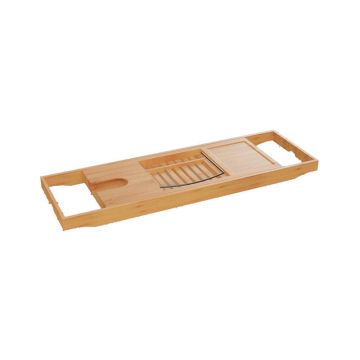 Tava servire pentru cada baie Platon bambus natural 70x15x4.5 cm